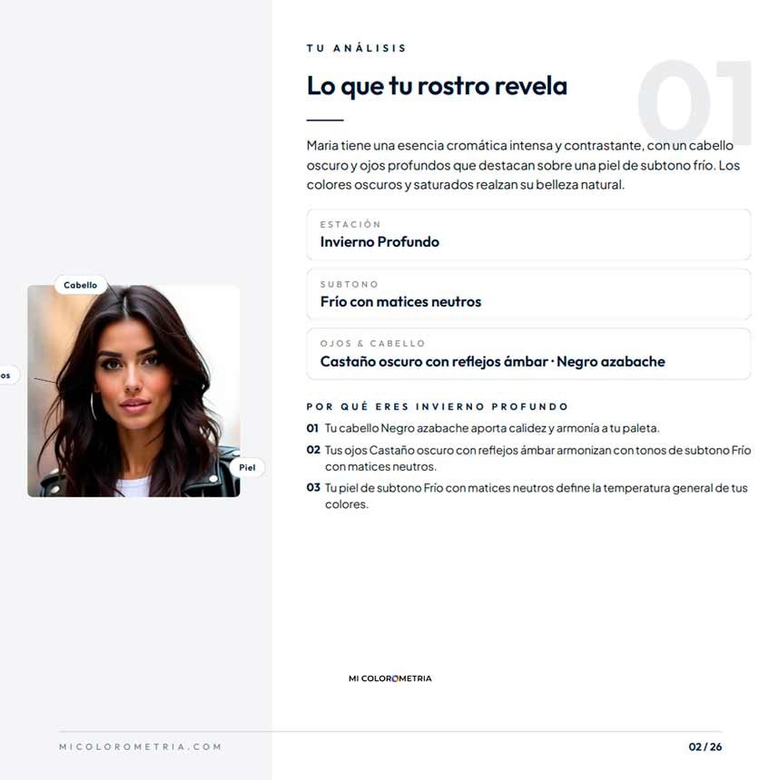 Lo que tu rostro revela — análisis de tu color