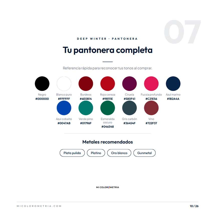 Tu pantonera completa con metales recomendados